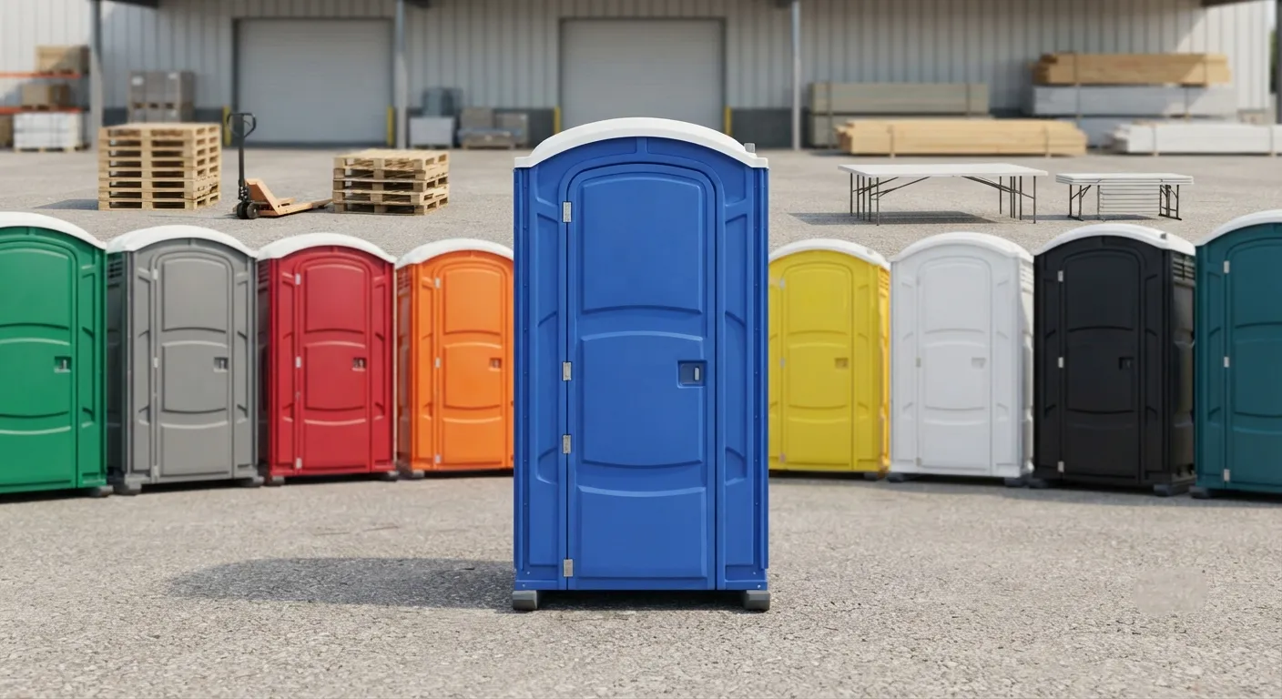 Portable restroom units delivered on a Great Falls, MT work zone
