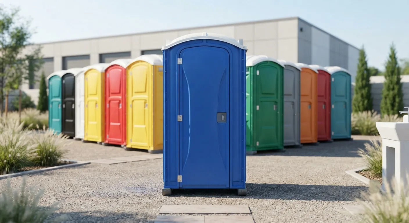 Portable toilet units ready for delivery in Great Falls, MT